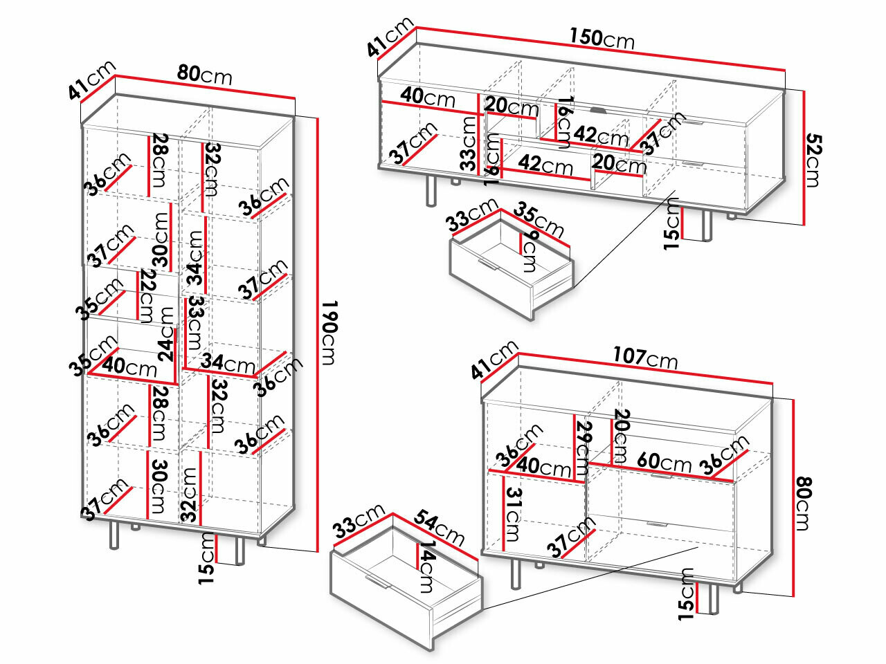Conjunto de salón Decus II (Cachemira)