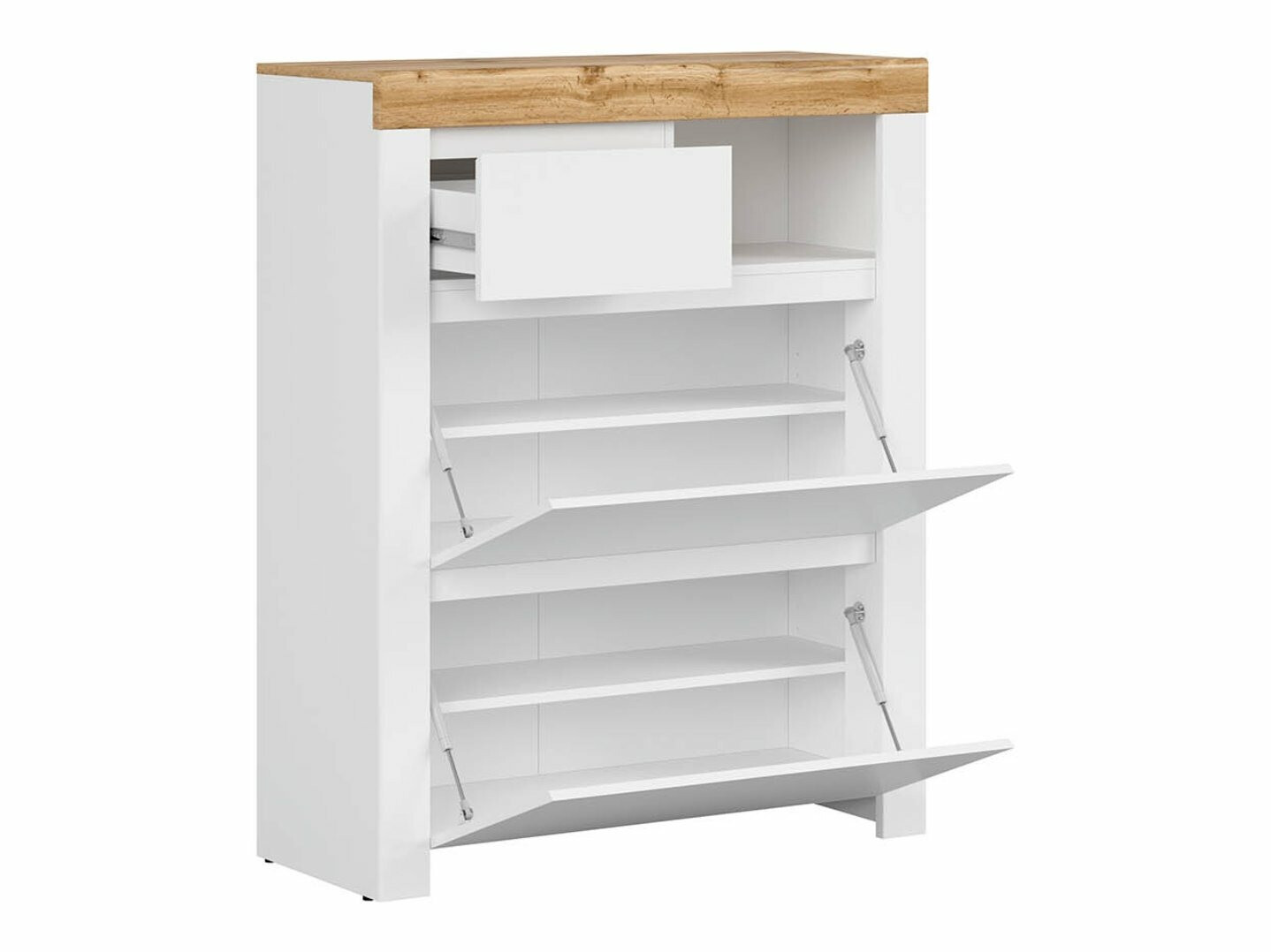 Zapatero Sonsoru 119 (Blanco + Blanco brillante + Roble wotan)