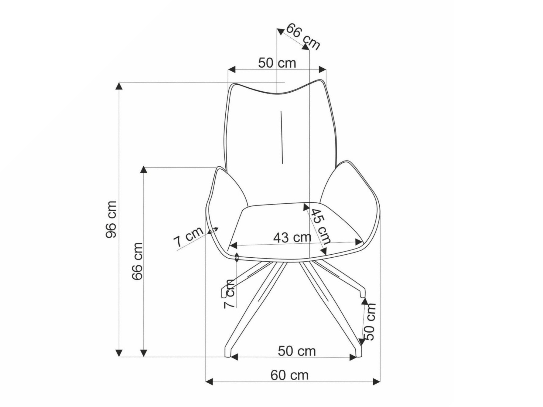 Silla Houston 1862 (Gris)