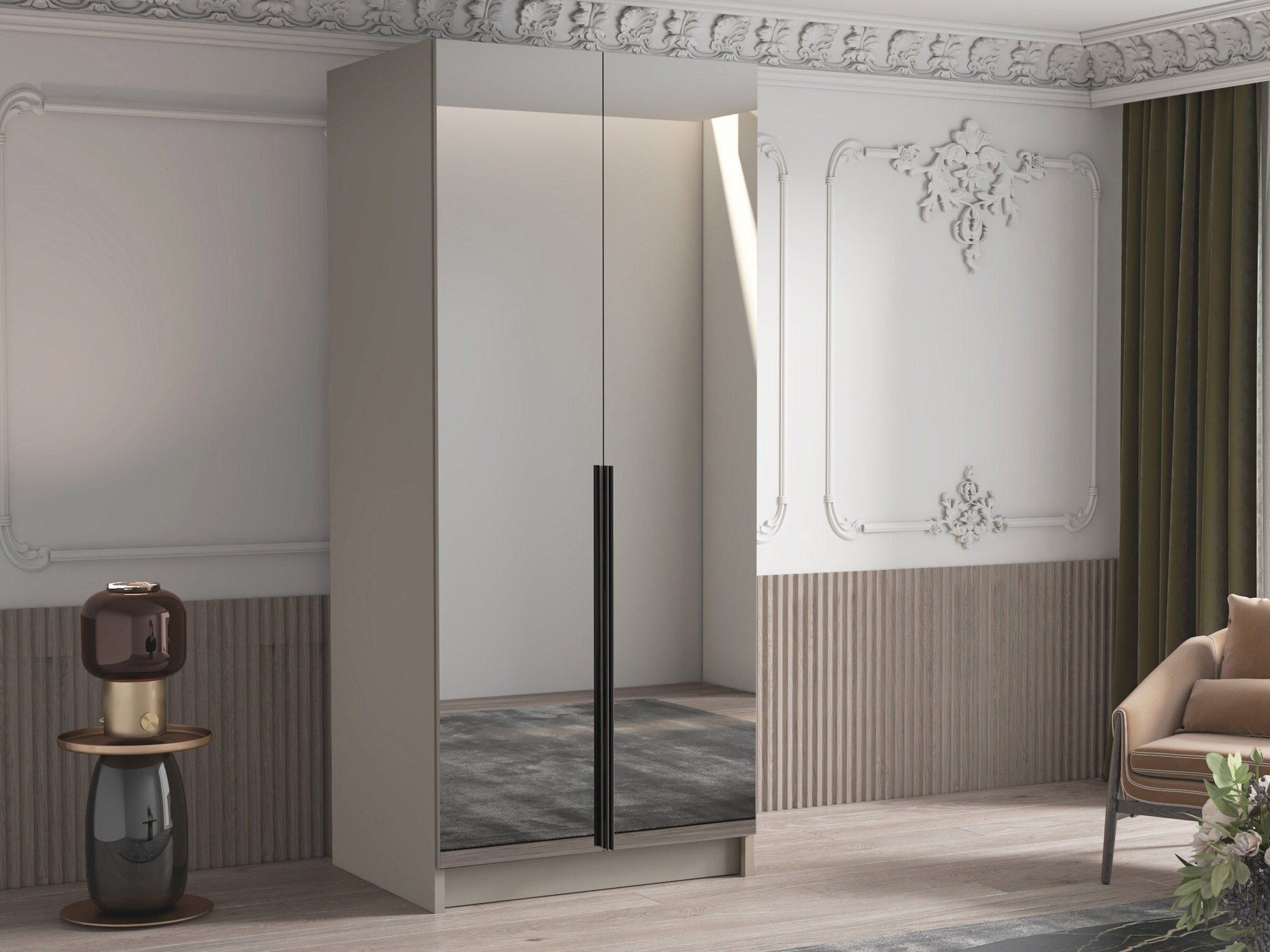 Armario Closico 193 (Cachemira + Negro)