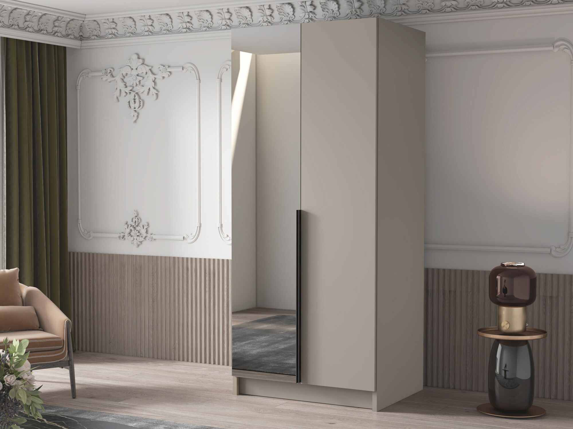 Armario Closico 194 (Cachemira + Negro)