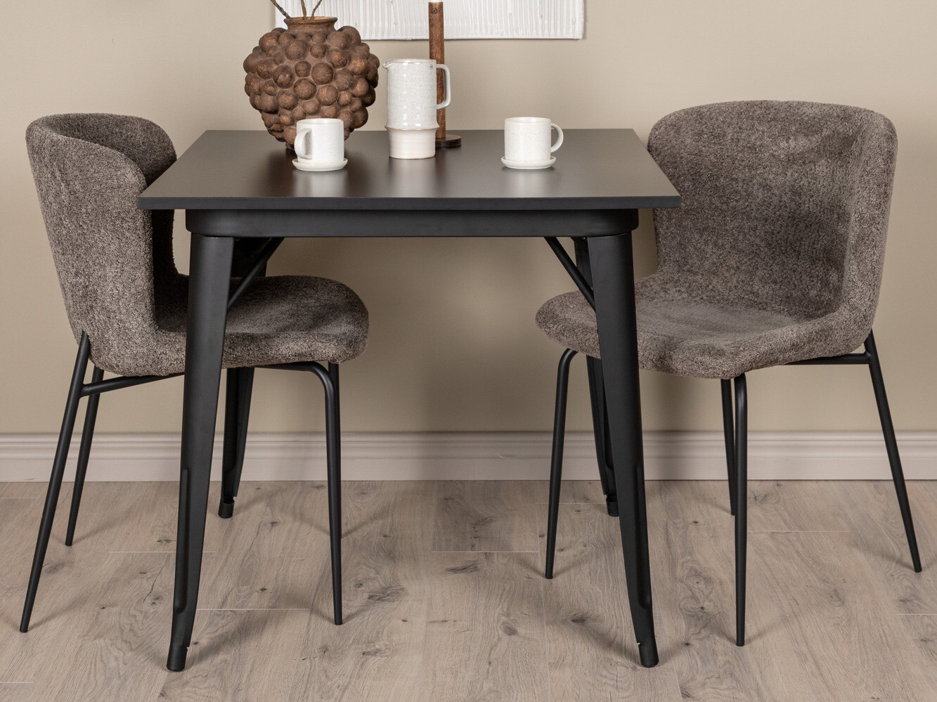 Conjunto de comedor Dallas 3362 (Marrón + Negro)