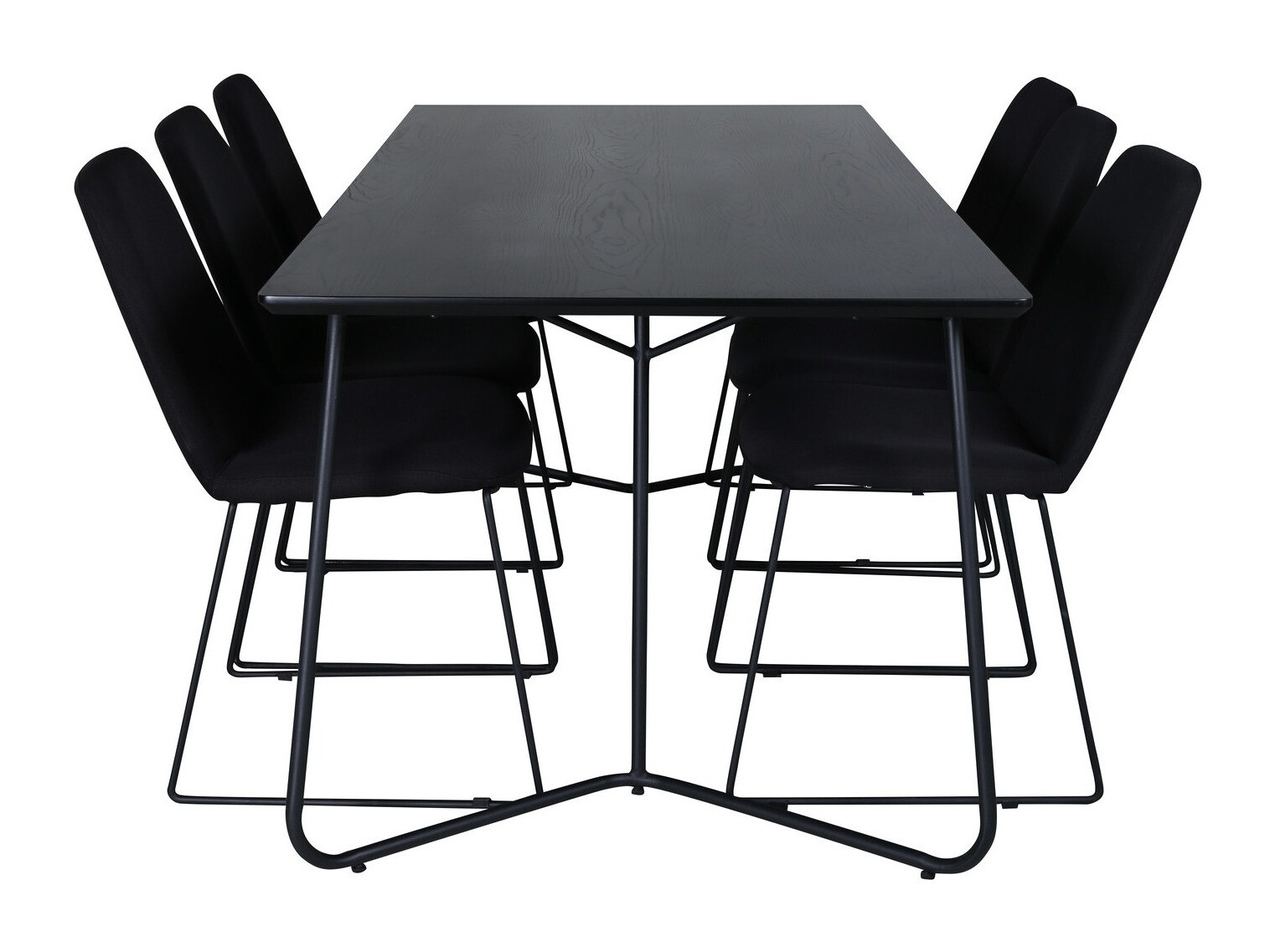 Conjunto de mesas y sillas para comedor Dallas 3039 (Negro)