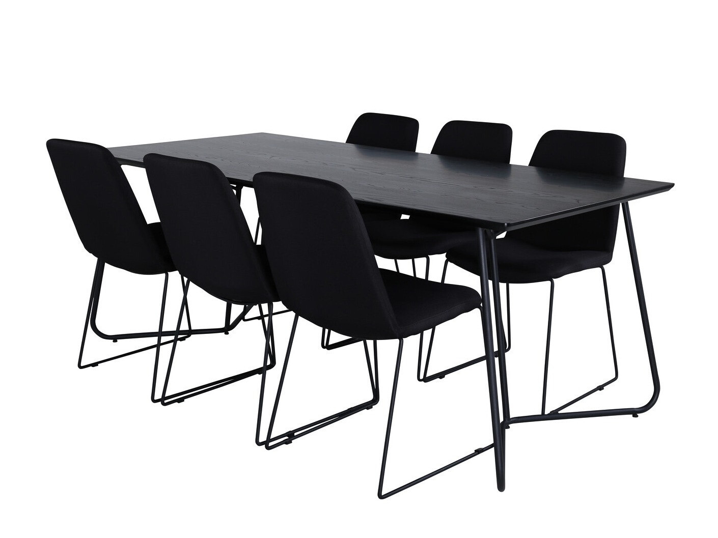 Conjunto de mesas y sillas para comedor Dallas 3039 (Negro)