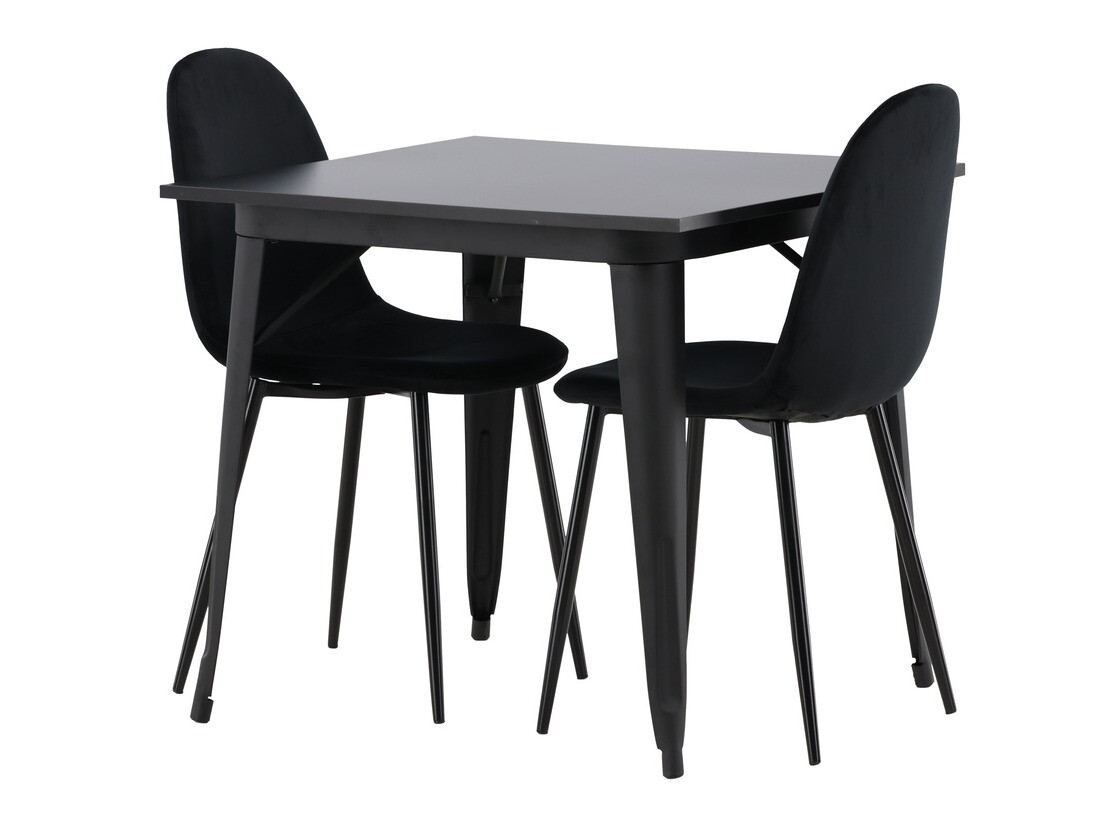 Conjunto de mesas y sillas para comedor Dallas 3353 (Negro)