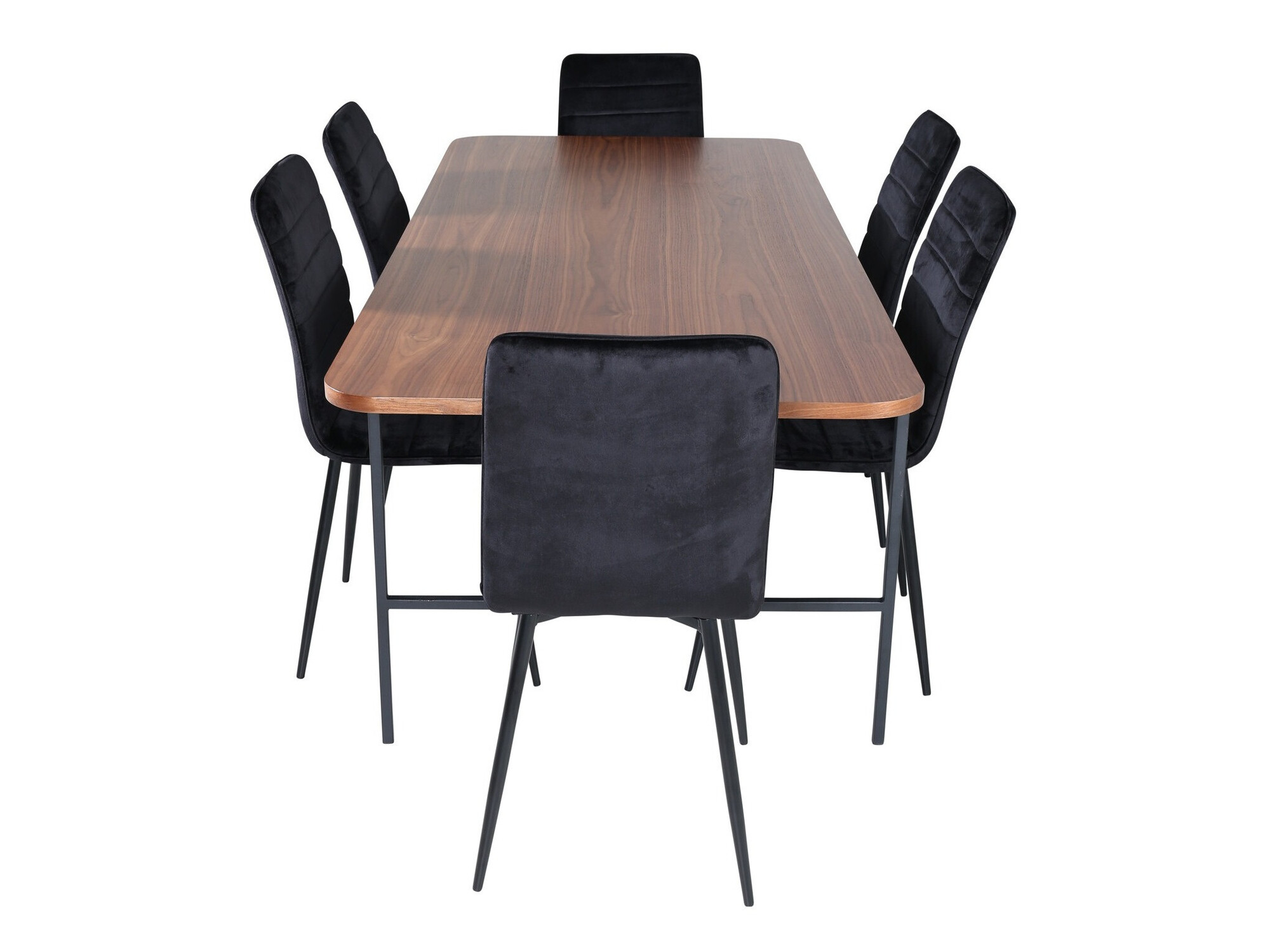 Conjunto de comedor Dallas 2792 (Negro)