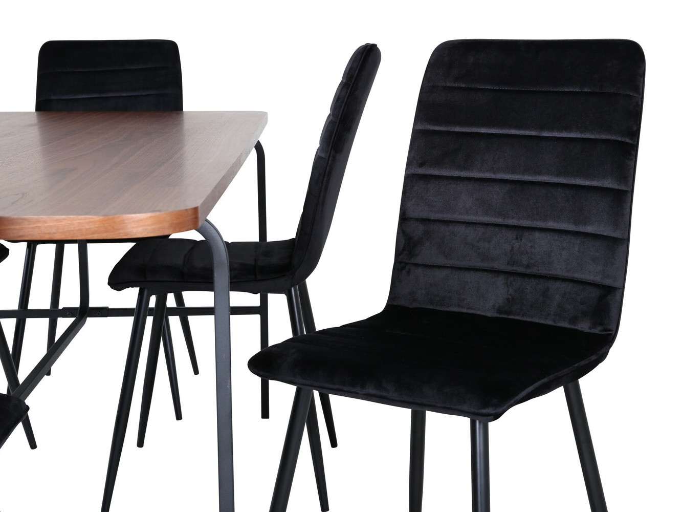 Conjunto de comedor Dallas 2792 (Negro)