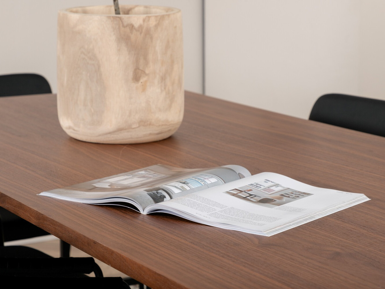 Conjunto de mesas y sillas para comedor Dallas 2797 (Nogal + Negro)