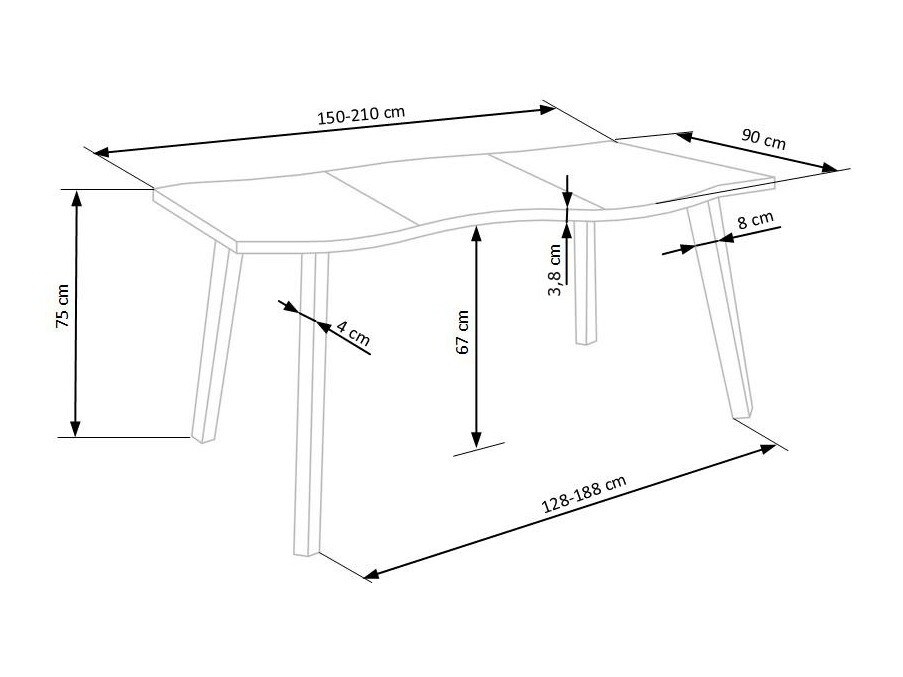 Conjunto de mesas y sillas para comedor Houston 1777