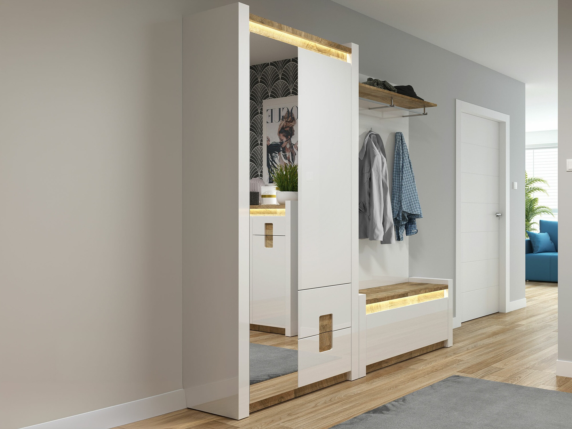 Conjunto para recibidor Cirevai 123