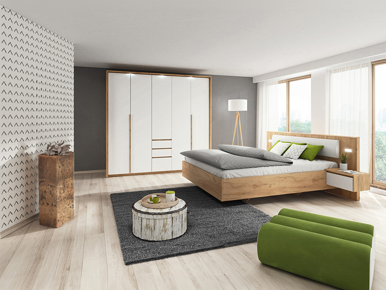 Conjunto de dormitorio Evarenoi 104