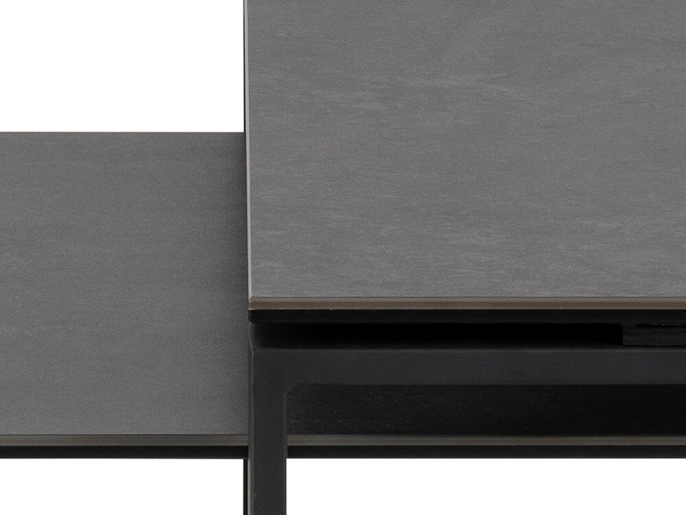 Conjunto mesa de centro Norsica 421 (Gris oscuro + Negro)