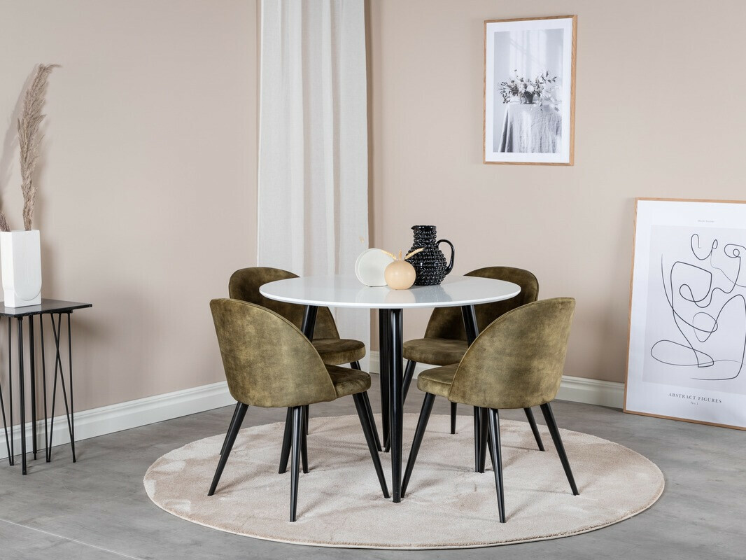 Mesa Dallas 126 (Blanco + Negro)