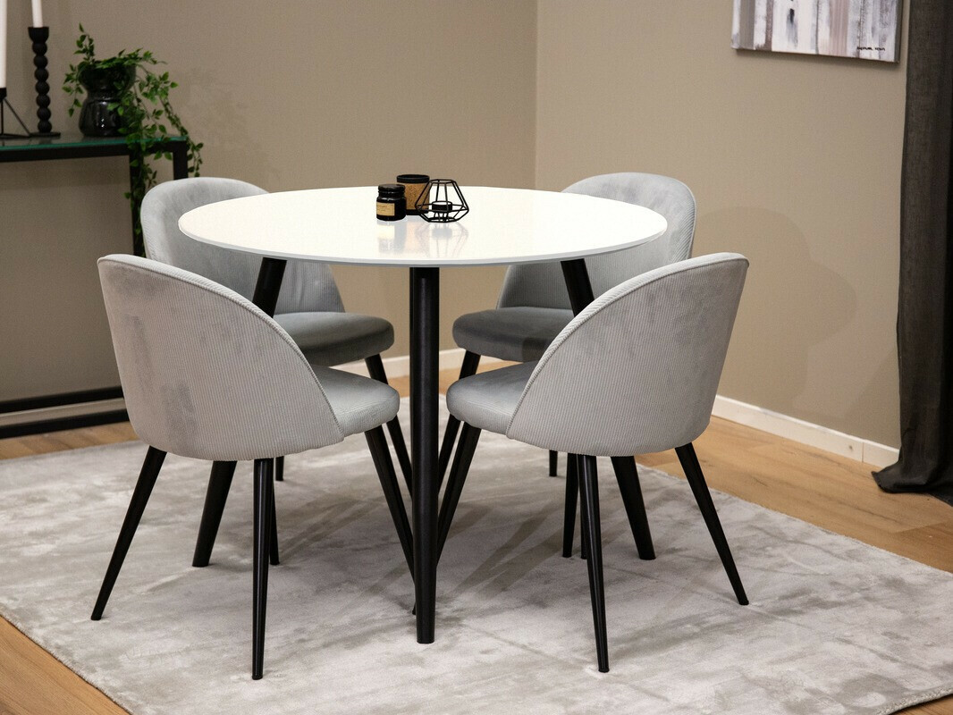 Mesa Dallas 126 (Blanco + Negro)