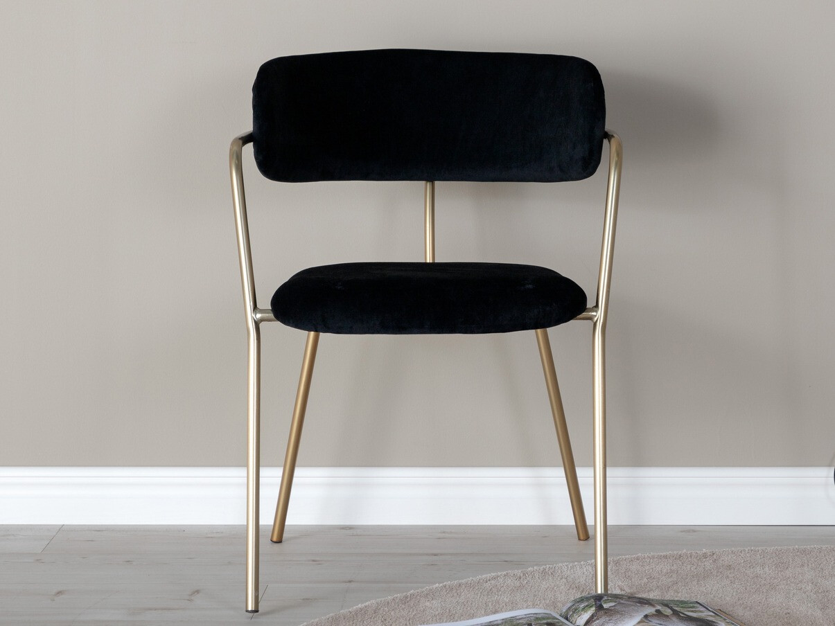 Silla Dallas 108 (Negro + Latón)