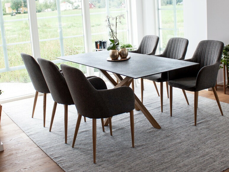 Silla Dallas 158 (Gris oscuro + Marrón)