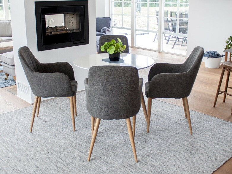 Silla Dallas 158 (Gris oscuro + Marrón)