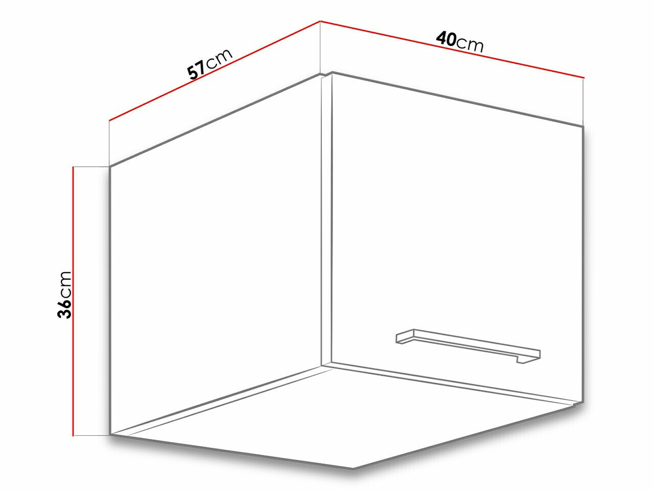 Armario de pared modular Wood Dark 137