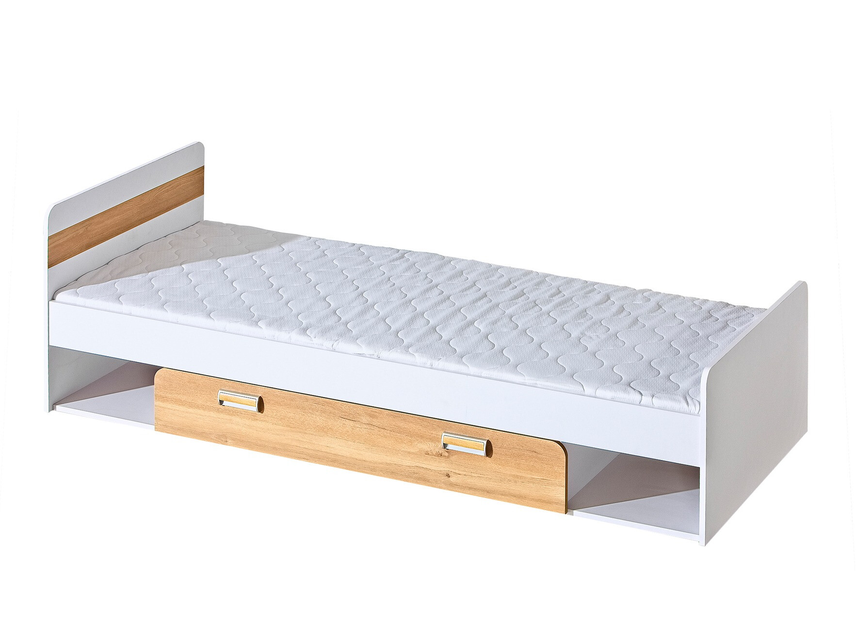 Cama Ophmora 112 (Roble + Blanco)