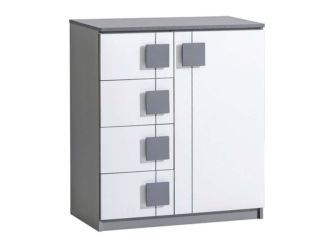 Cómoda Elmenou 102 (Blanco + Antracita)