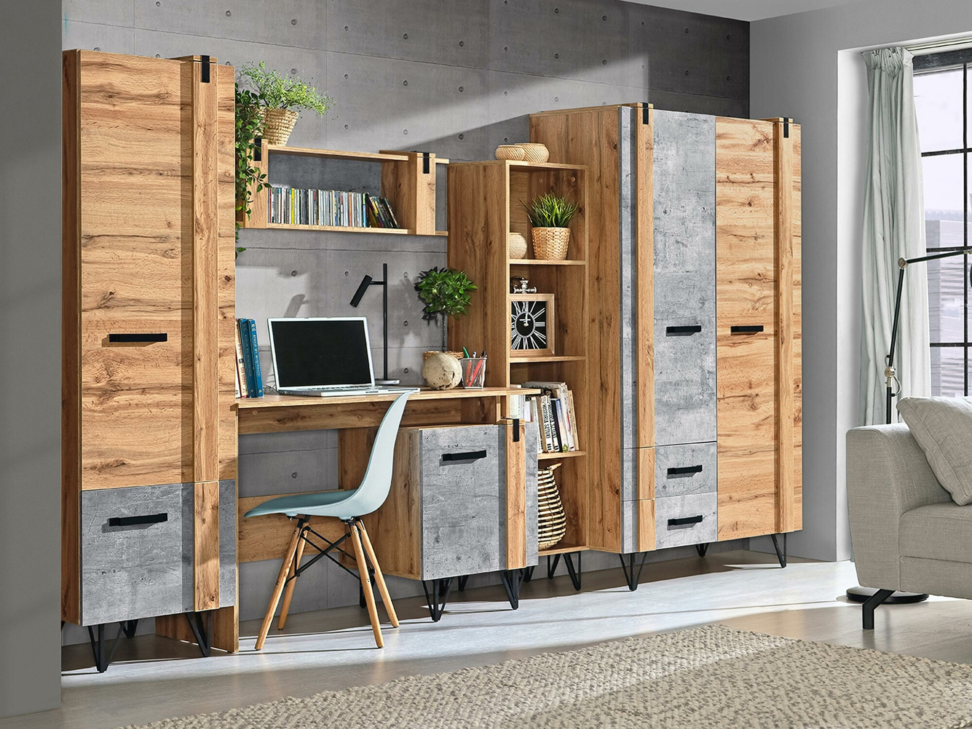 Estantería de pared Domdele 107