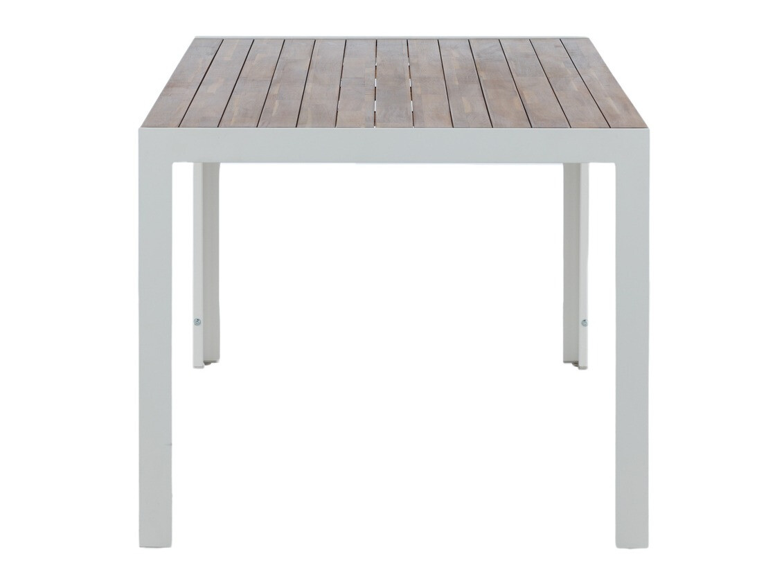 Mesa para exterior Dallas 673 (Acacia + Blanco)