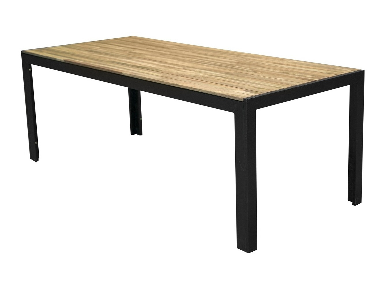 Mesa para exterior Dallas 673 (Acacia + Negro)