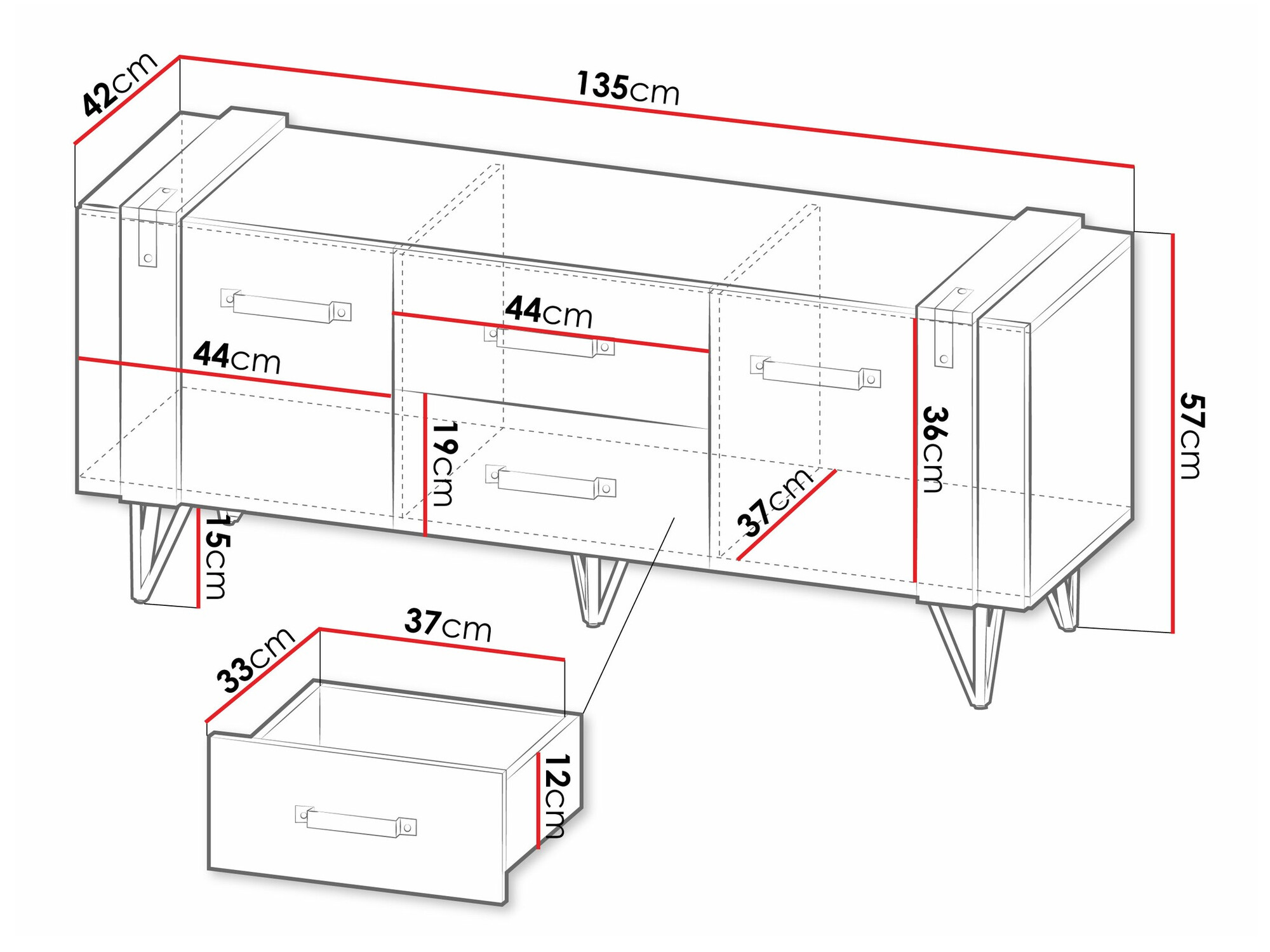 Mueble TV Domdele 106
