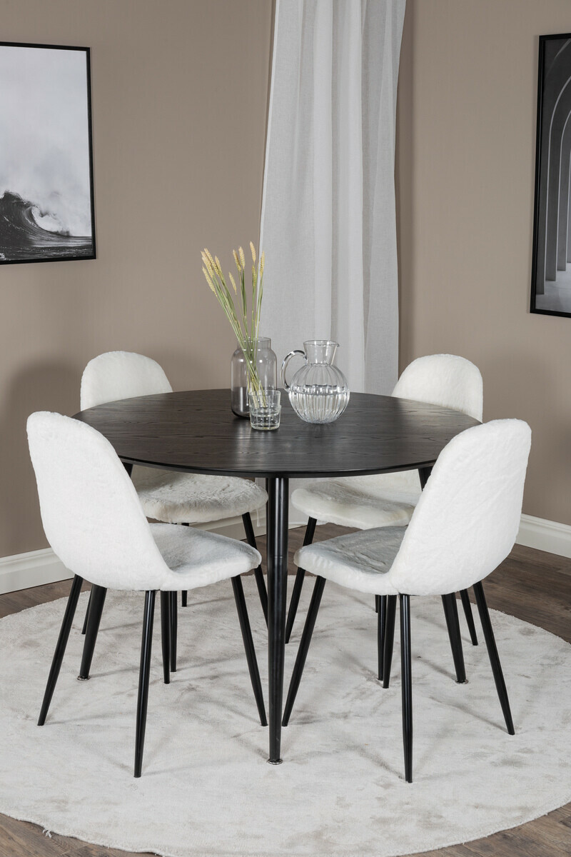 Silla Dallas 201 (Blanco + Negro)