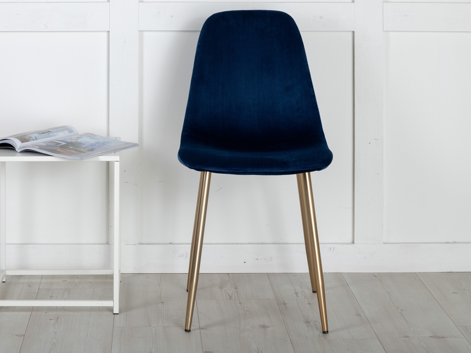 Silla Dallas 252 (Azul + Latón)