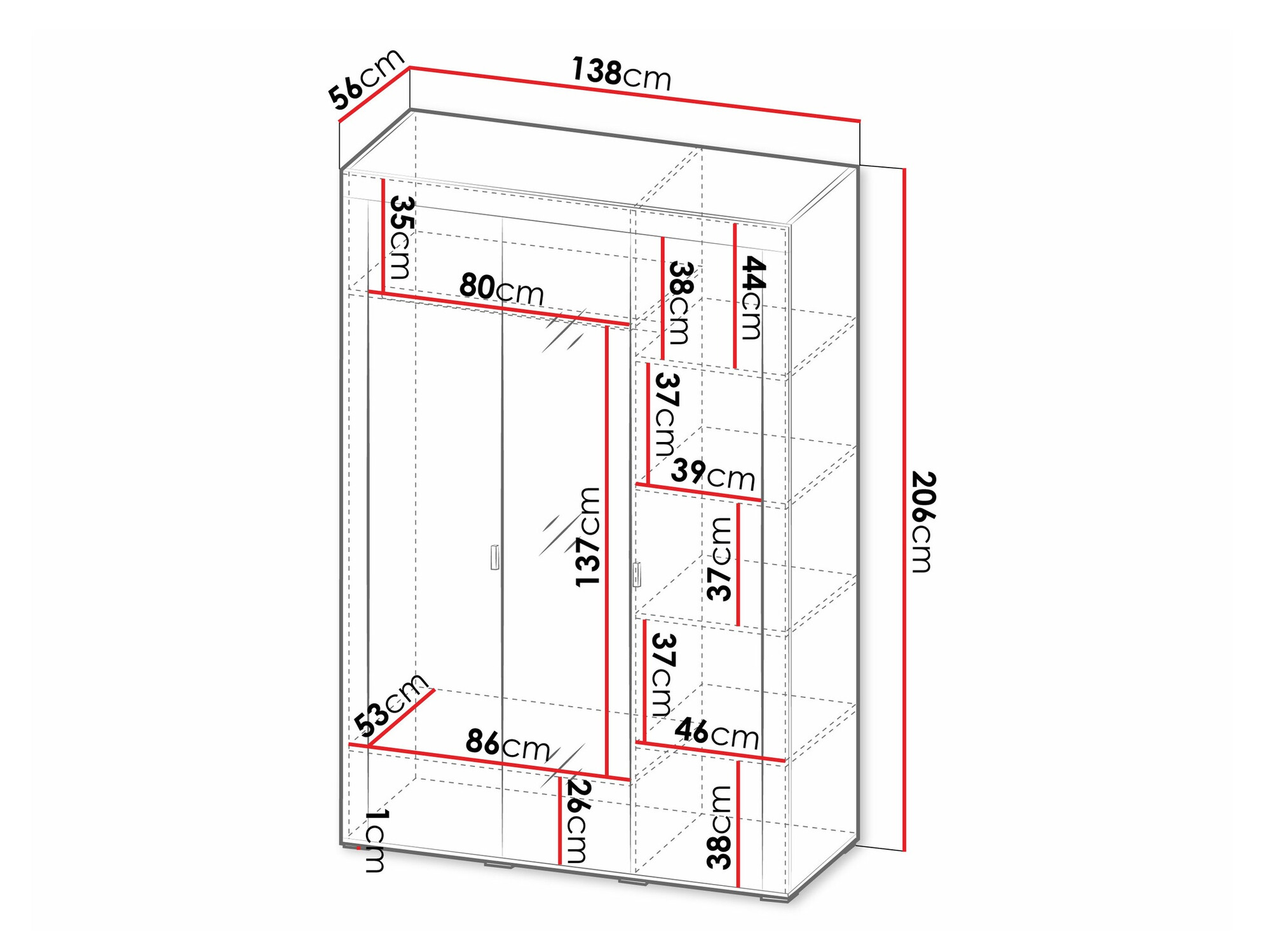 Armario Mormavu 101 (Mate blanco)