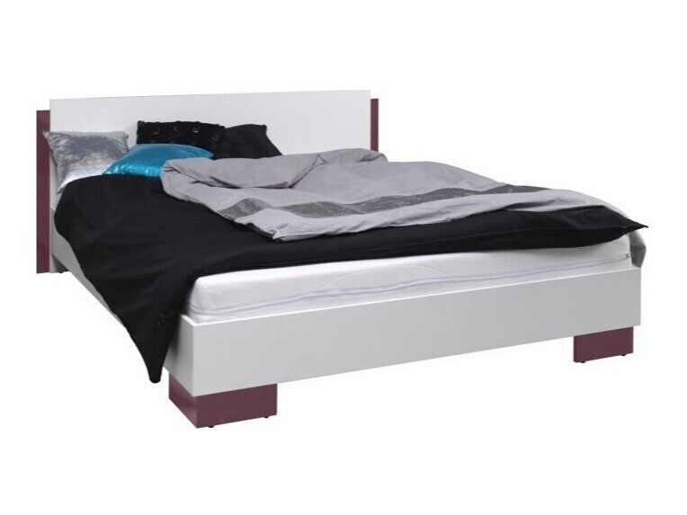 Cama Murrieta 110 (Blanco + Brillo Púrpura)