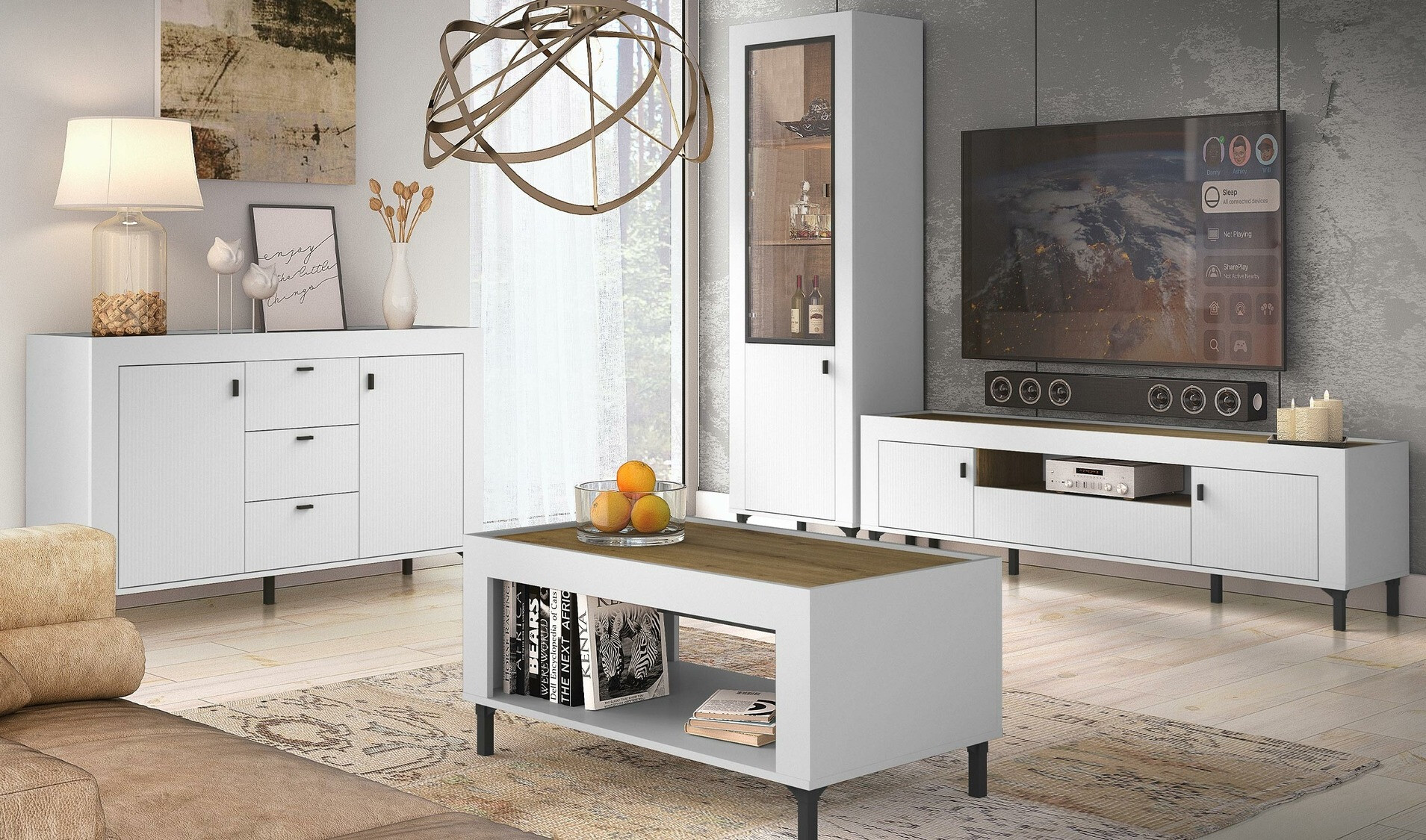 Cómoda Mormavu 103 (Mate blanco)