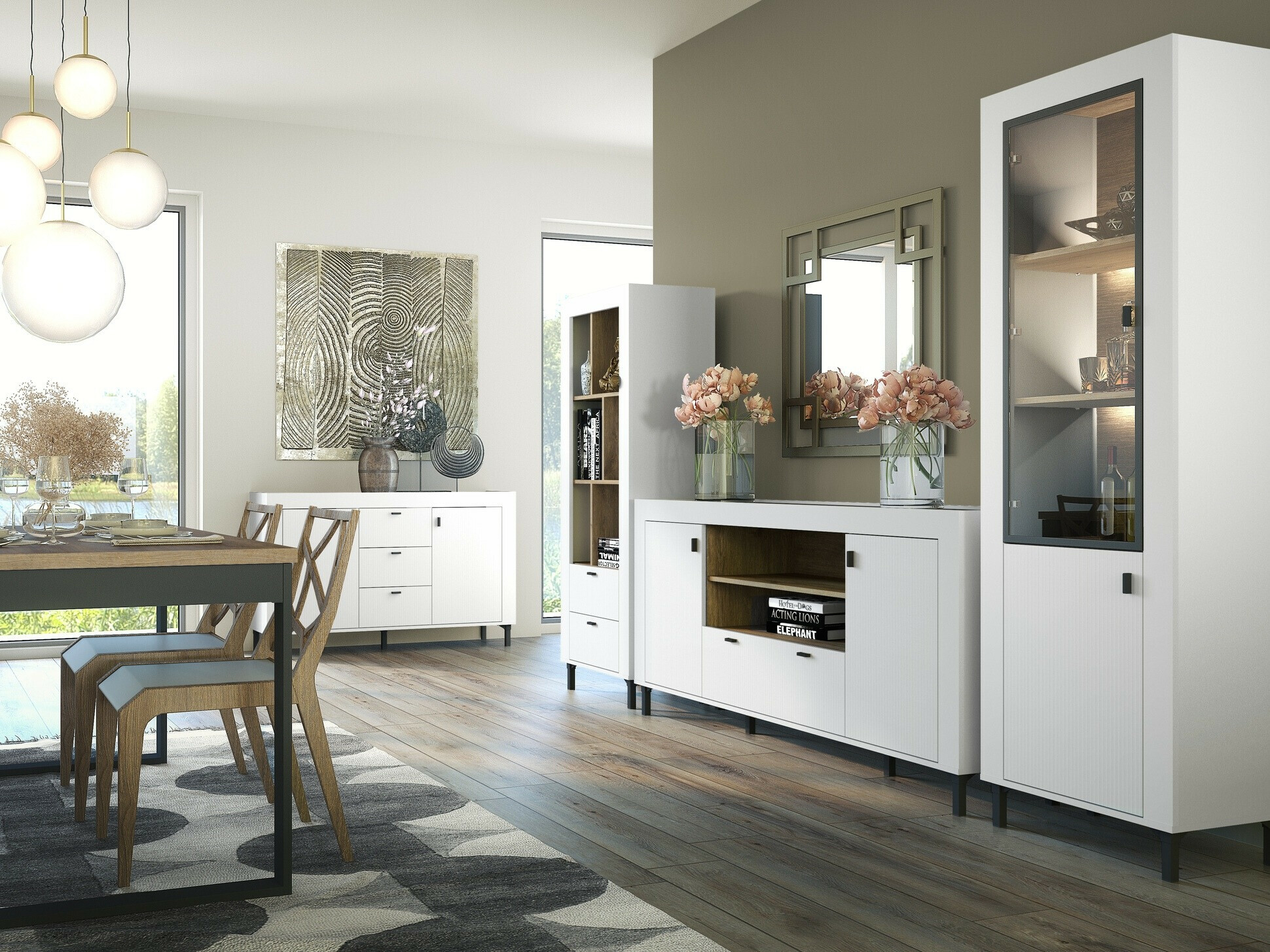 Cómoda Mormavu 110 (Mate blanco)