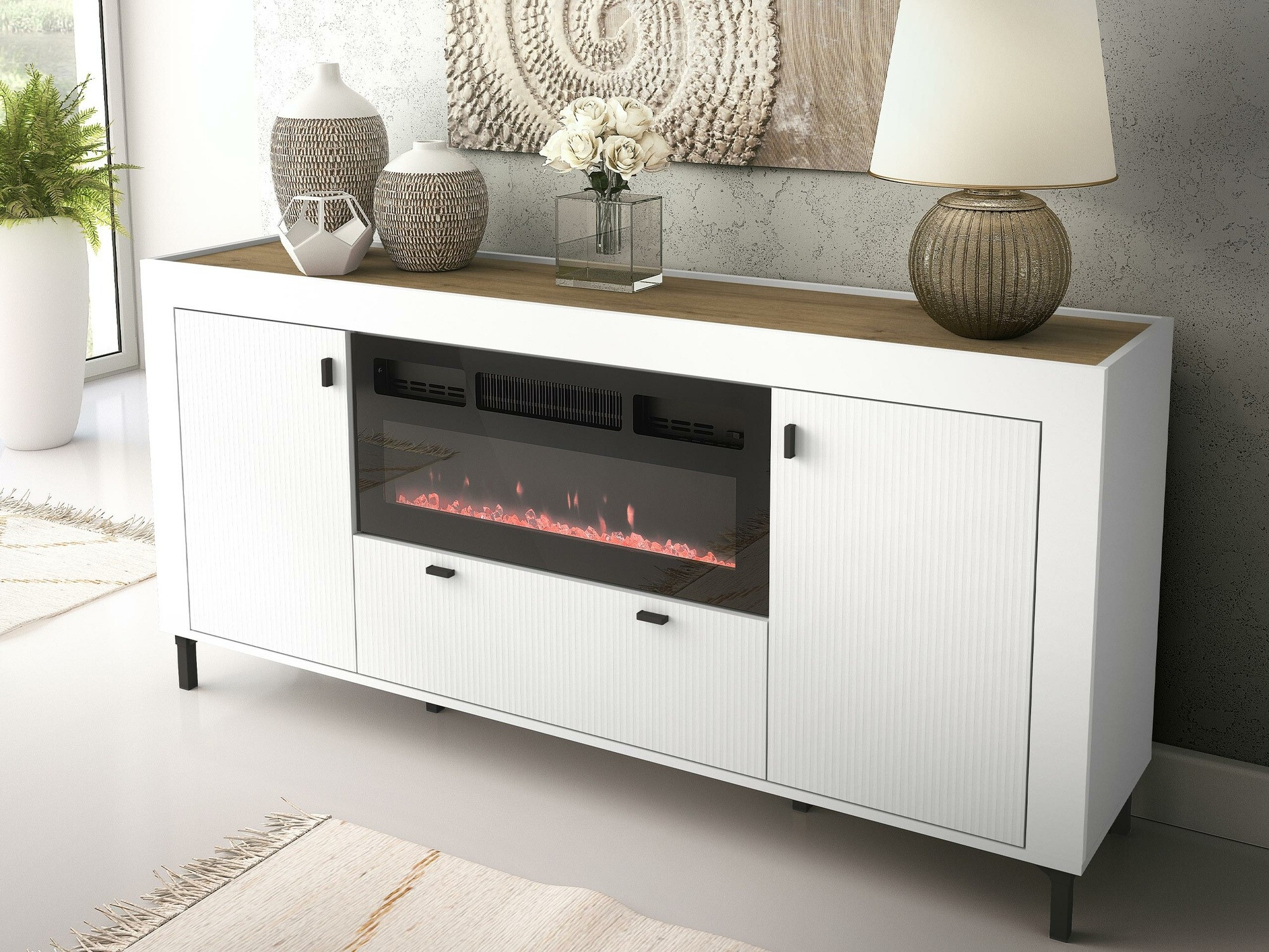 Cómoda Mormavu 110 (Mate blanco)