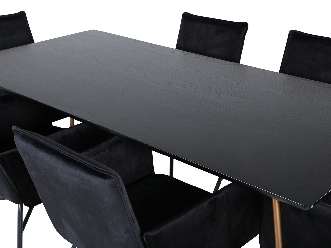 Conjunto de mesas y sillas para comedor Dallas 2718 (Negro)