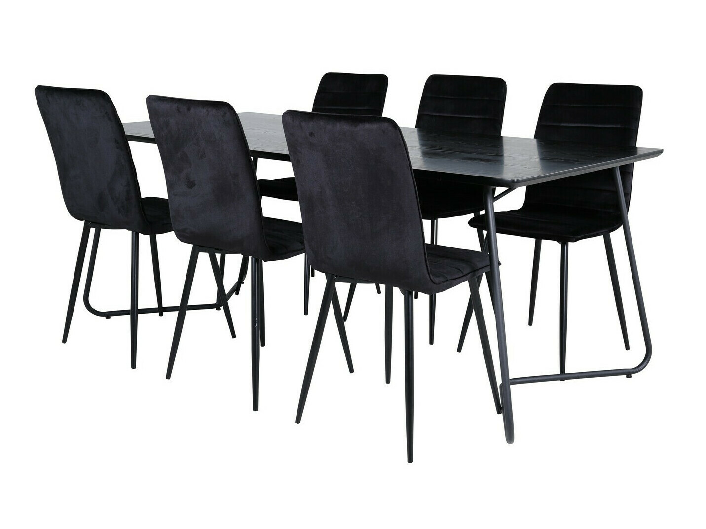 Conjunto de mesas y sillas para comedor Dallas 2721 (Negro)