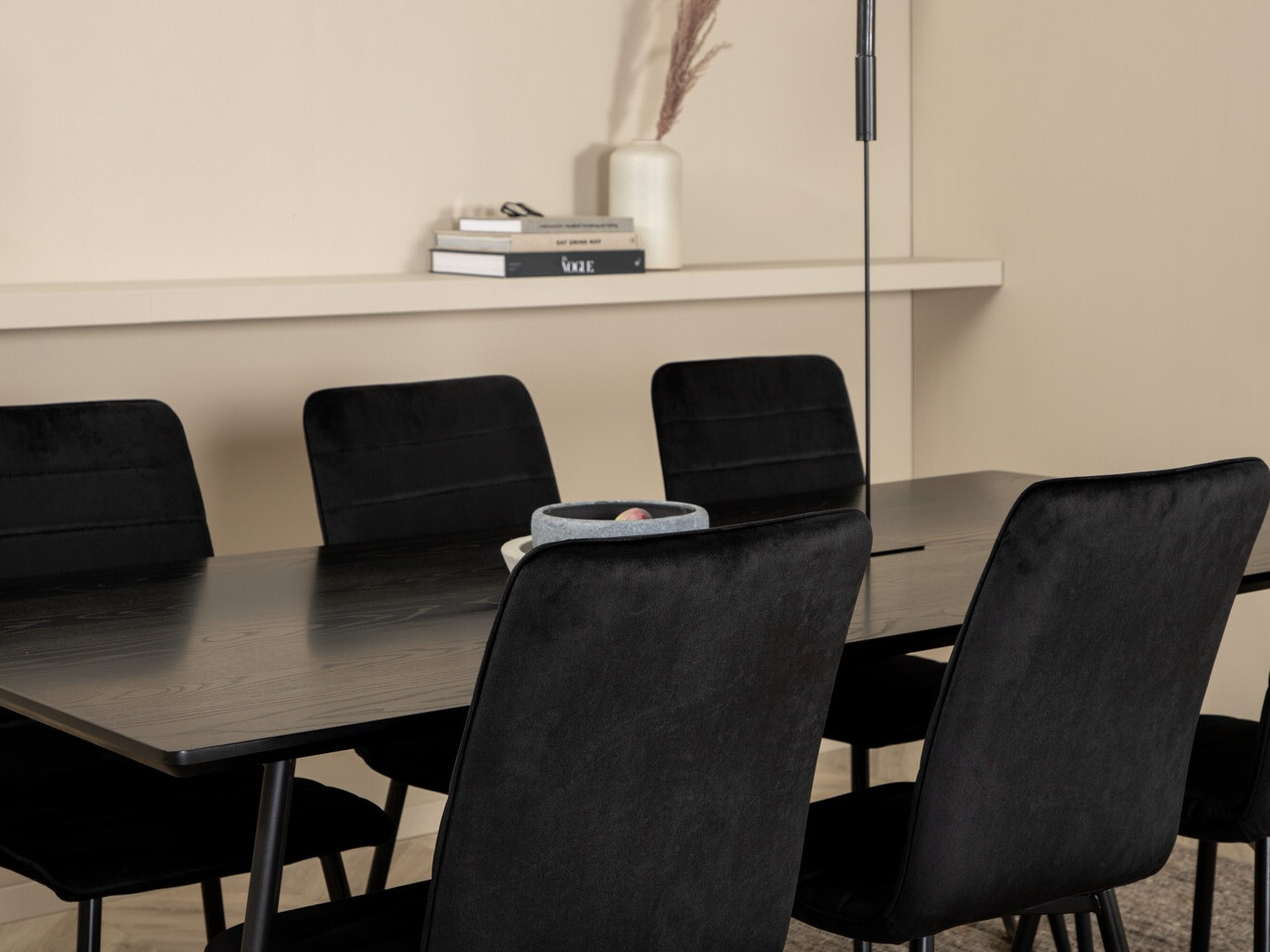 Conjunto de mesas y sillas para comedor Dallas 2721 (Negro)