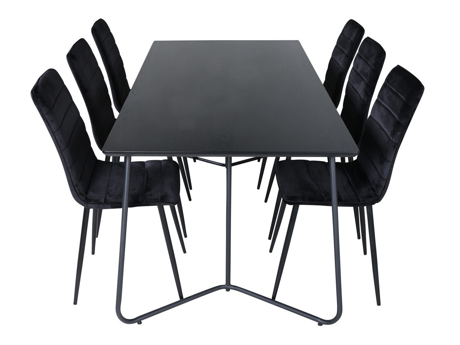 Conjunto de mesas y sillas para comedor Dallas 2721 (Negro)