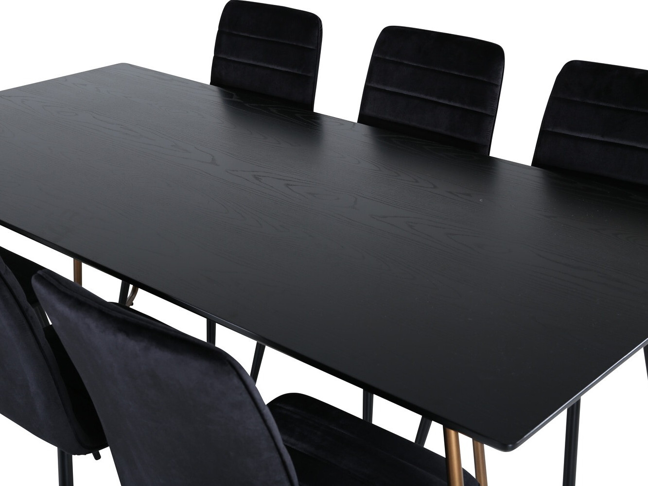 Conjunto de mesas y sillas para comedor Dallas 2724 (Negro)