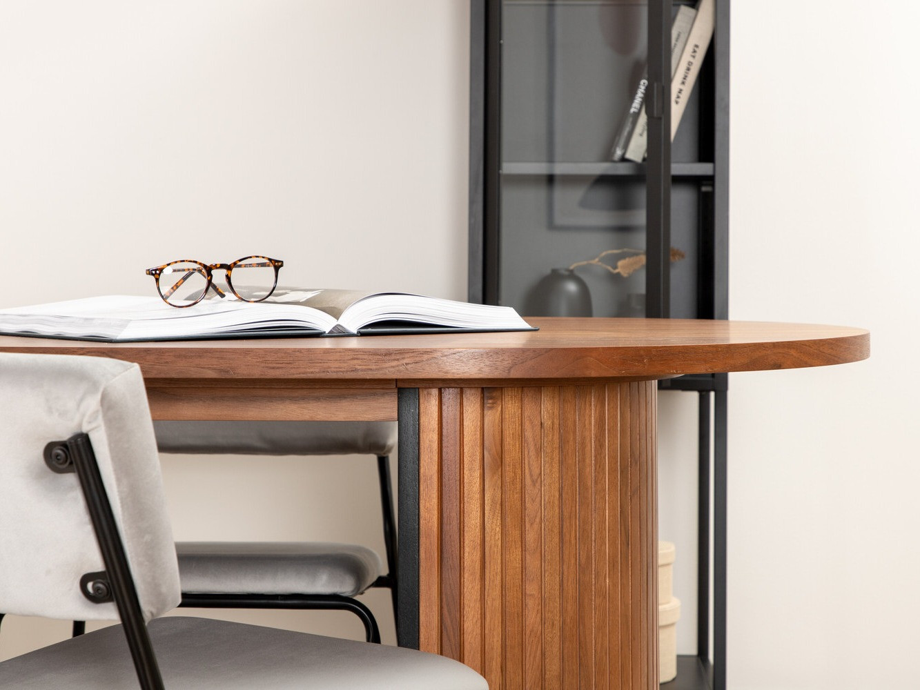 Conjunto de mesas y sillas para comedor Dallas 2741 (Gris claro + Negro)