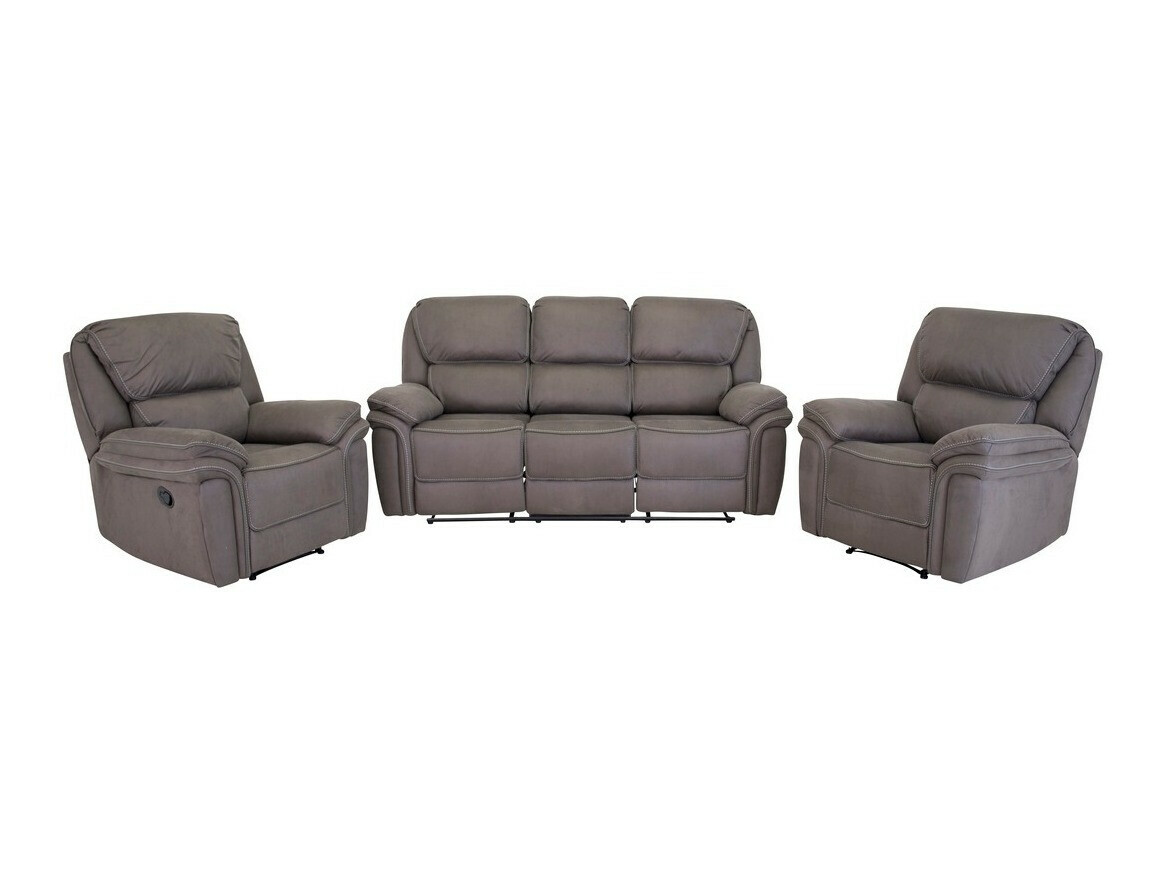 Conjunto de muebles tapizado Dallas 4726 (Gris)