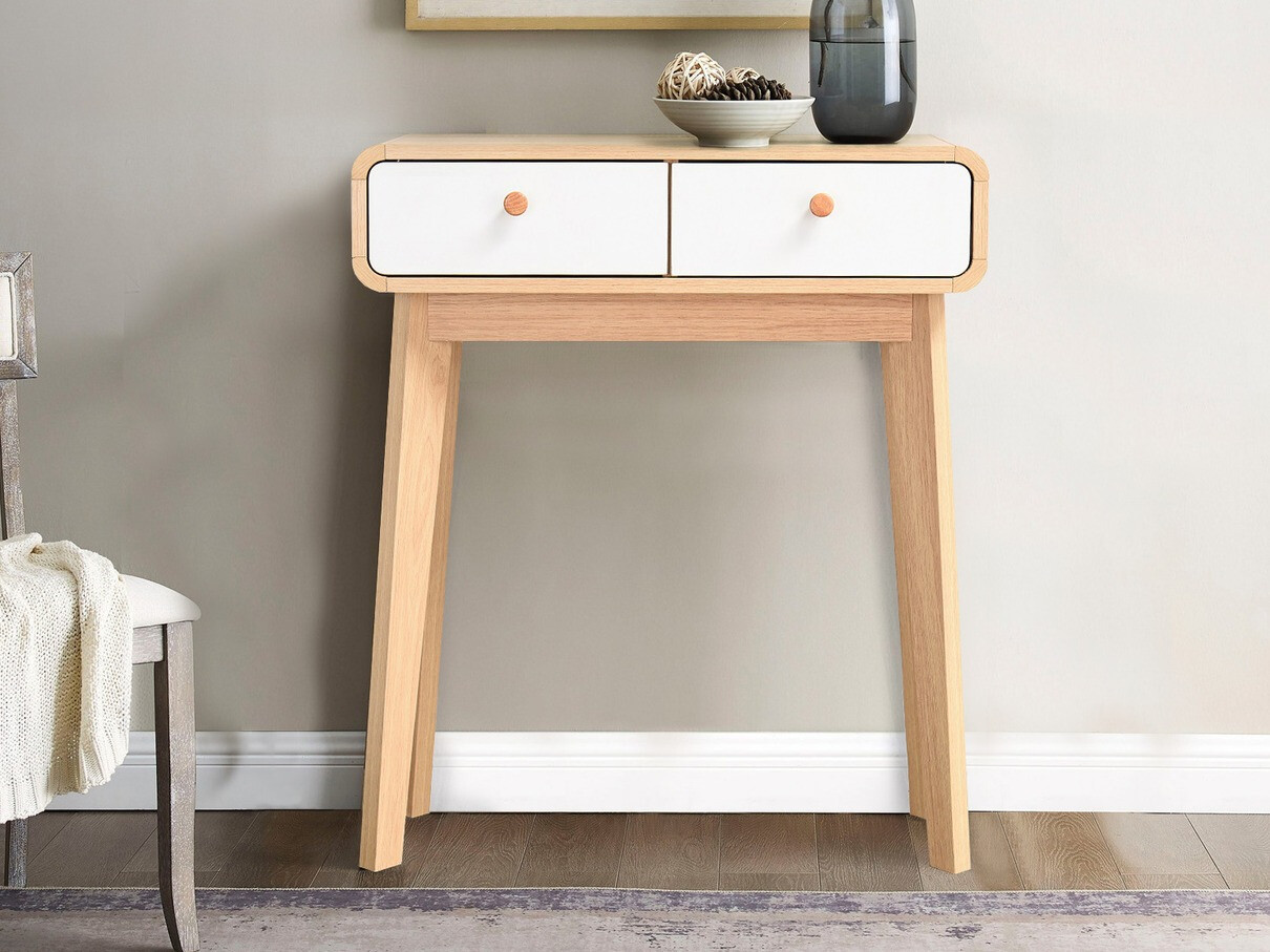 Consola Elbtena 106 (Roble + Blanco)