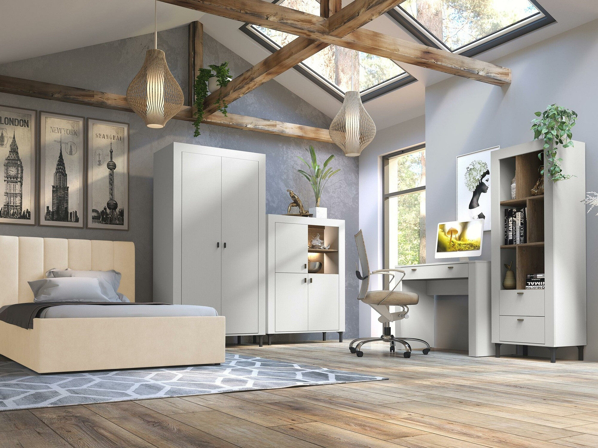 Estantería Mormavu 105 (Mate blanco)