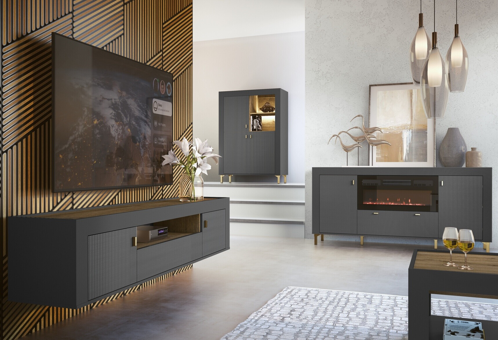 Estantería Mormavu 105 (Negro mate)