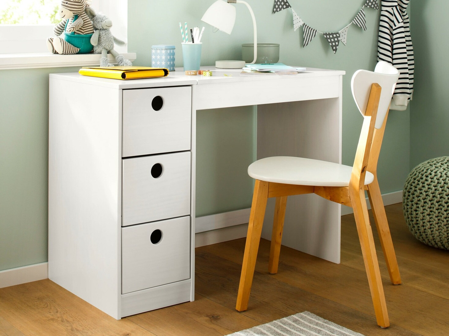 Mesa de oficina Ruvfiva 114 (Blanco)