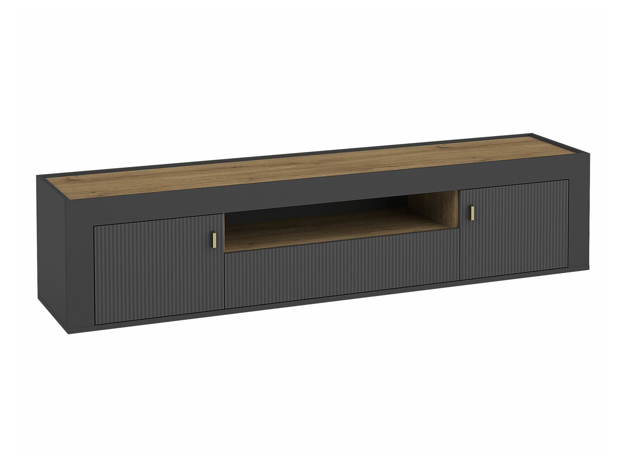 Mueble TV Mormavu 106 (Negro mate)