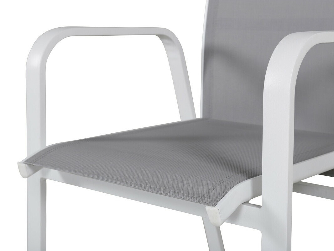 Silla para exterior Dallas 2776 (Blanco + Gris)