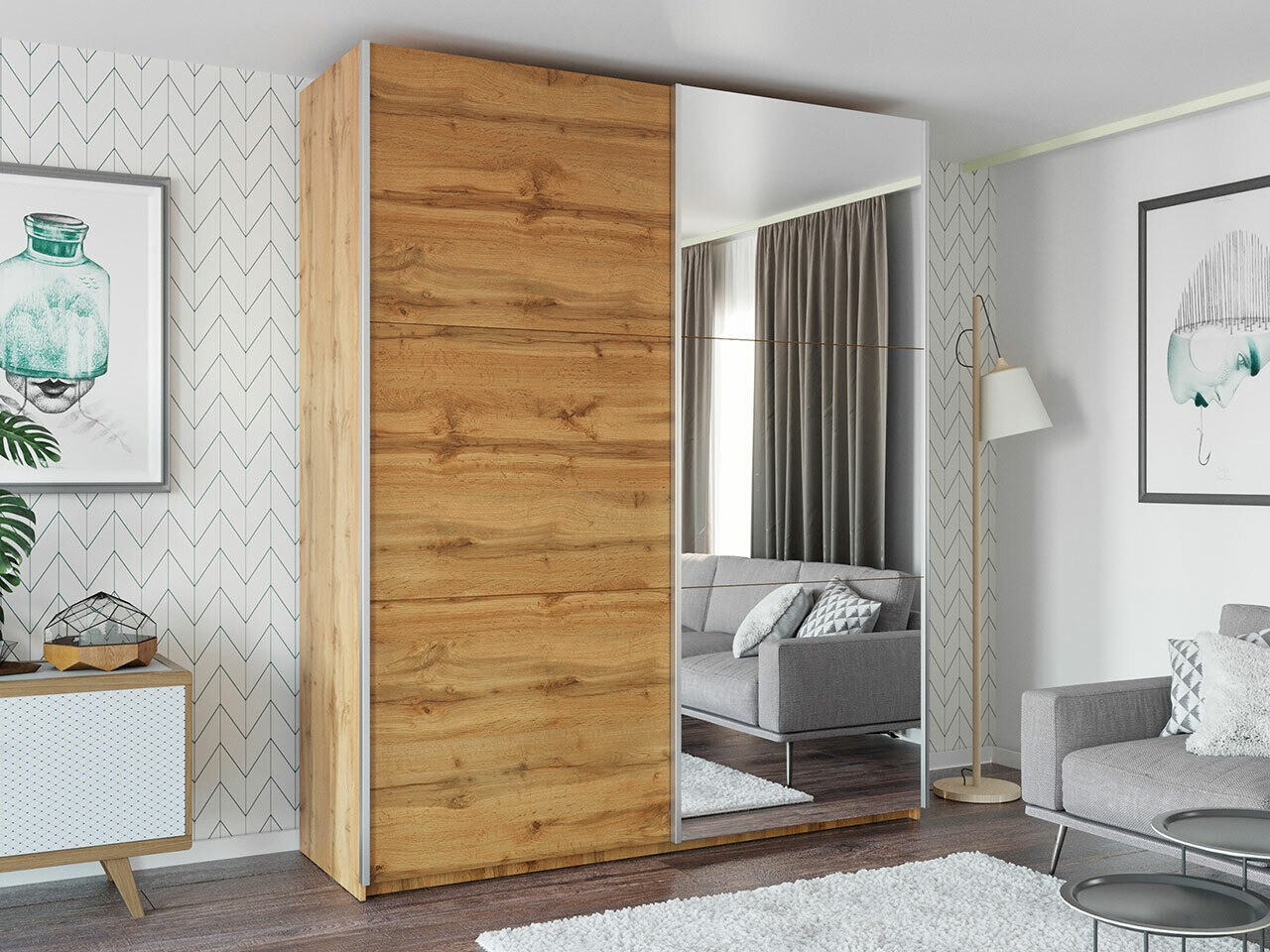 Armario Honolulu 130 (Roble wotan)