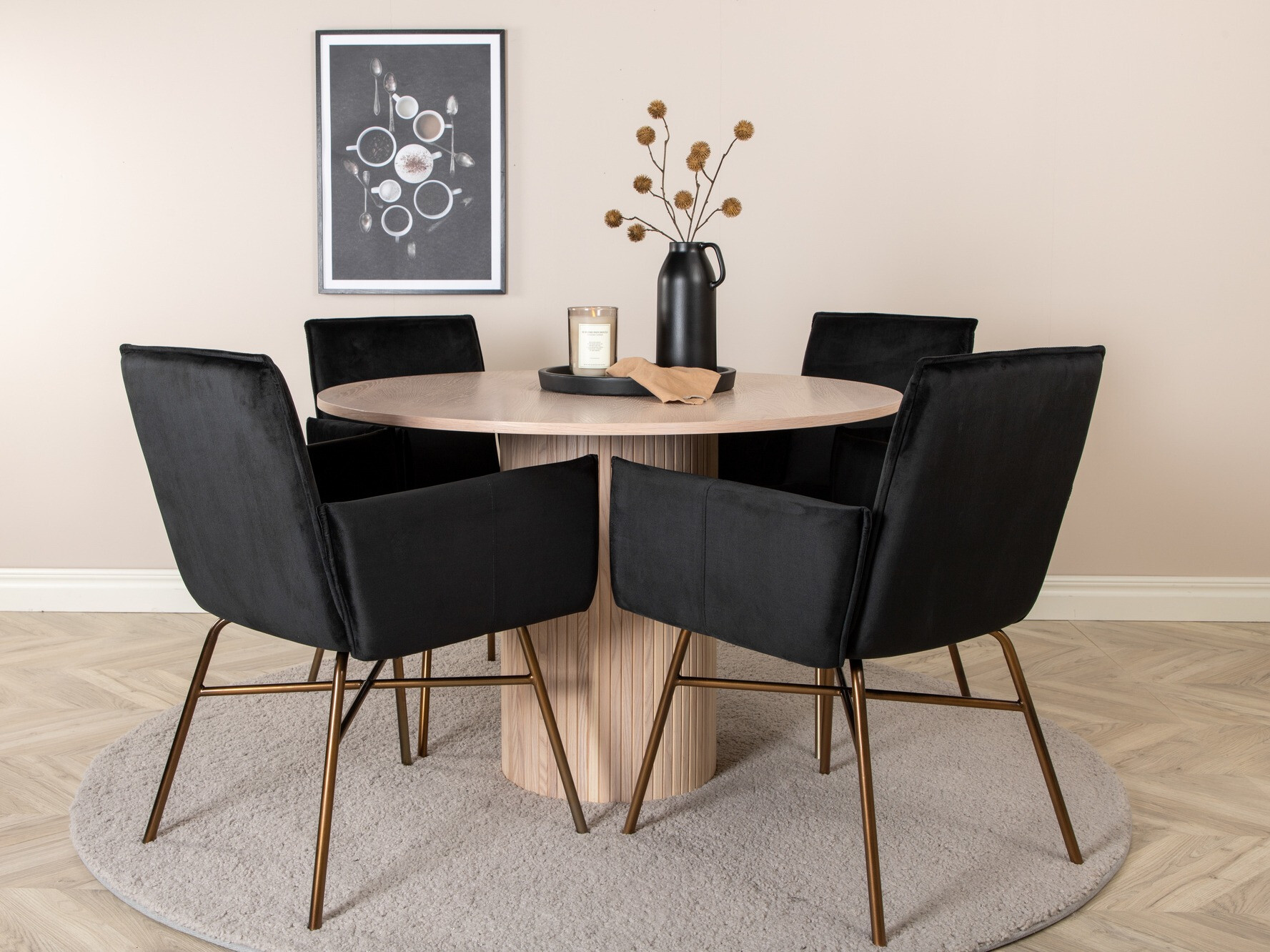 Conjunto de mesas y sillas para comedor Dallas 2565